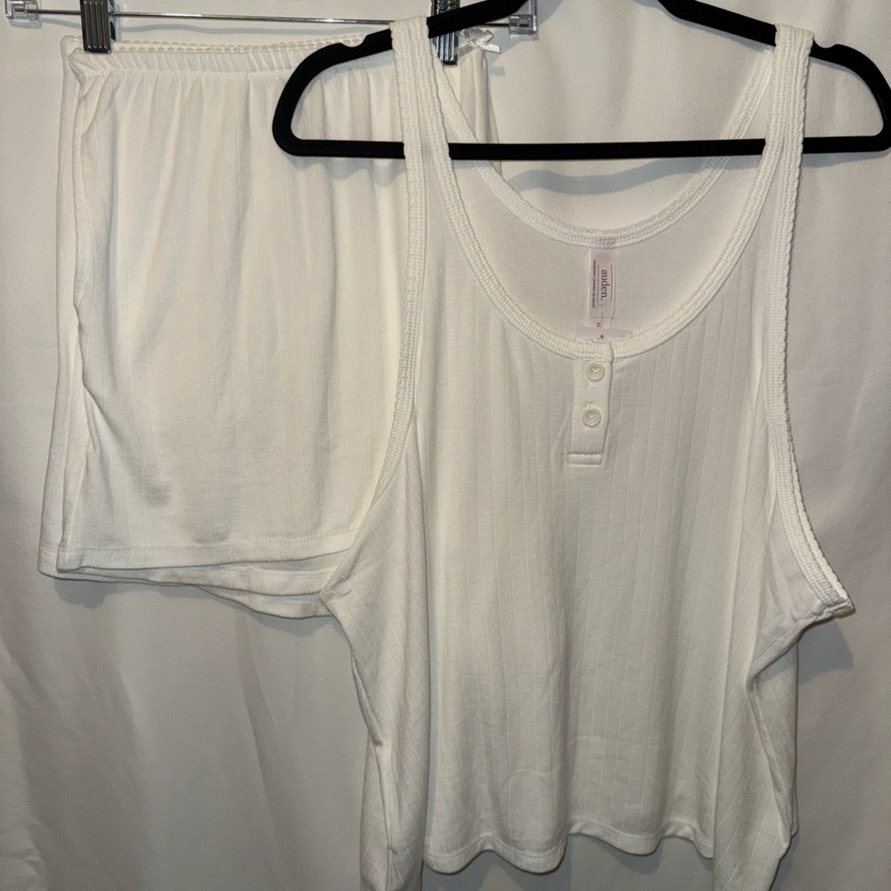 Auden Cozy White Pajama Set